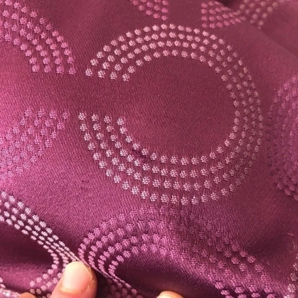Coach Ashley y2k signature purple dotted Op Art bag  F20049